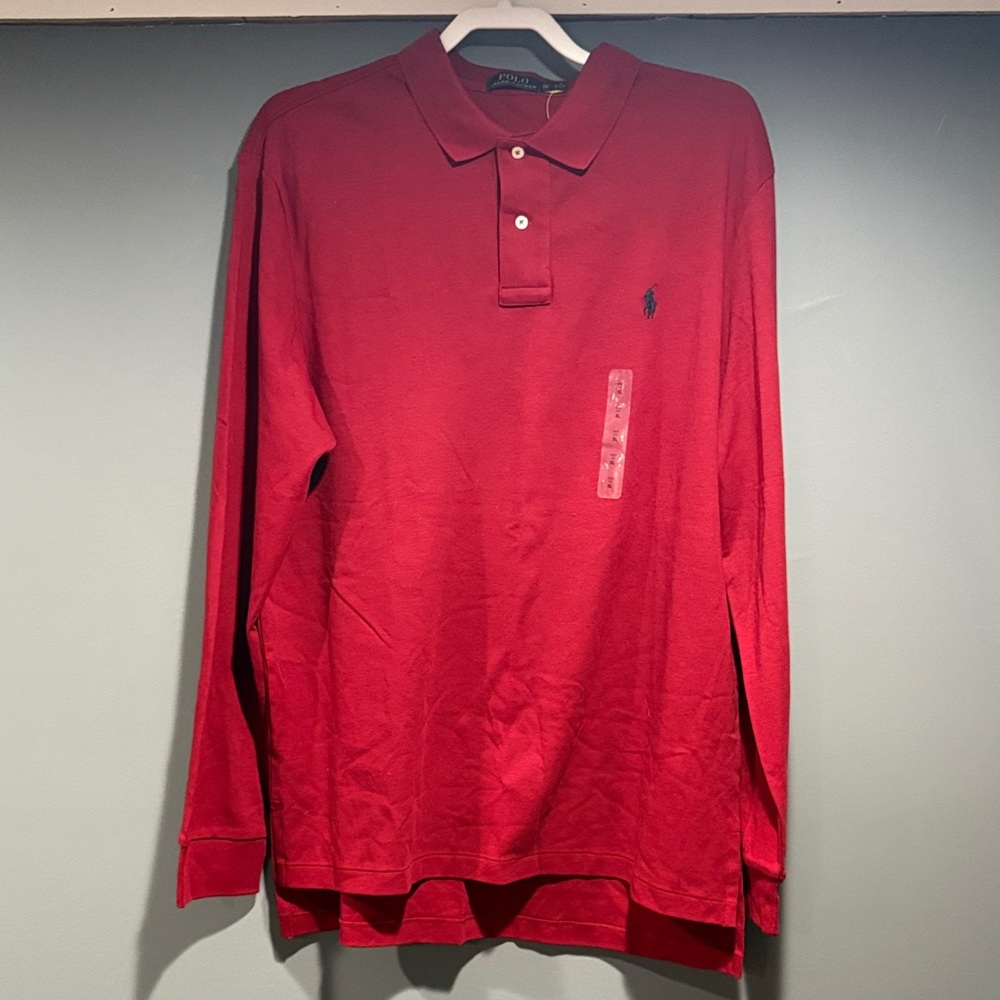 Polo by Ralph Lauren Men's Classic Red Polo Shirt